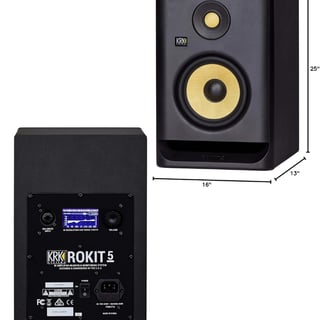 KRK RP5 Rokit 5 G4 Professional Bi-Amp 5" Powered Studio Monitor Pair, White