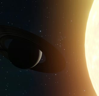 Created by Zelch Csaba, Depicts Saturn Near the Sun.