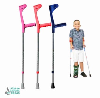 Muleta Canadense Fixa Infantil - Mercur
