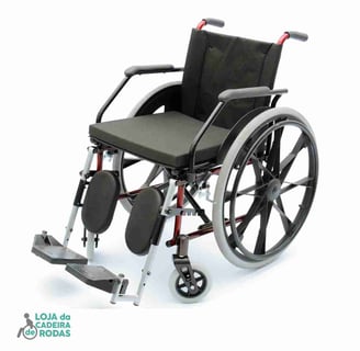 Cadeira de Rodas com Apoio de Panturrilha - Pernas Eleváveis - Flex Prolife