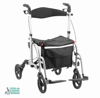 Andador 4 Rodas D15 135K Dobrável - Dellamed
