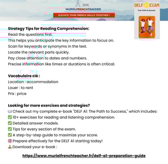 DELF A1 Guide Free Sample