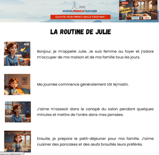 A1-A2 French Stories Pack Transcript