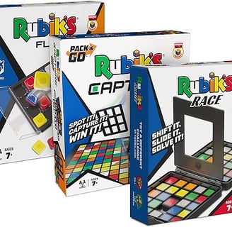Rubik's Pack Bundle & Go 2-Player Sequence Board Games