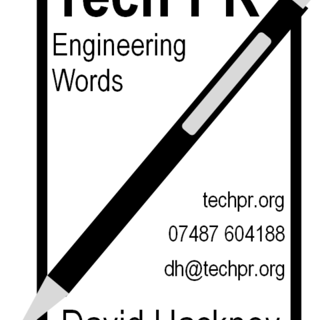 Tech PR Logo with contact details