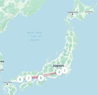 2-week itinerary for Japan