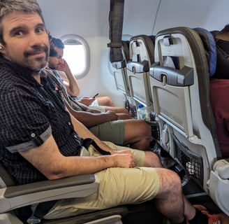 The legroom in the LATAM planes flight to San Andres is great
