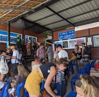 Immigration at Pattaya Beach in Koh Lipe