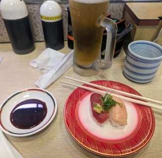 Musashi Sushi restaurant in Kyoto