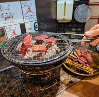 Wagyu Beef at Yakiniku Cocoro in Osaka