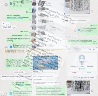 These are our chats with overseas clients.
