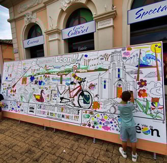 marché de léon dans les landes en famille