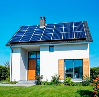 Vieille maison label G avec nouvelle rénovation énergétique Label A. Très économe en énergie.