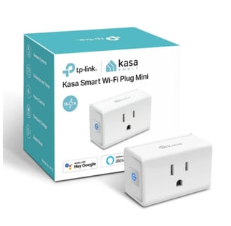 alt="Smart home device – Kasa EP10 plug in white outlet"