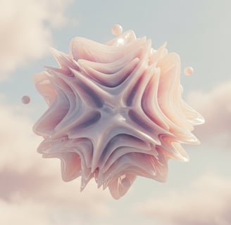 a pink shellfish shellfish in the ocean