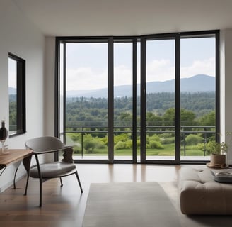 Multiple metal pipes are mounted along a textured concrete wall. The pipes vary in size and are arranged both vertically and horizontally, connected by clamps and a junction box.