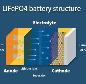 Ảnh 1: cấu tạo và nguyên lý hoạt động của pin Lithium