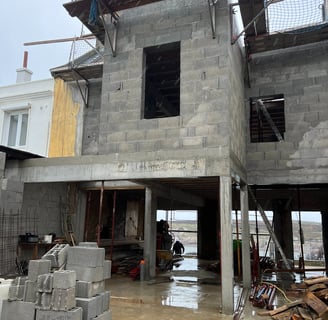 Maison architecte conquêt ,maçonnerie traditionnel