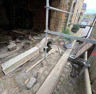 Reconstruction pierre d'une fontaine