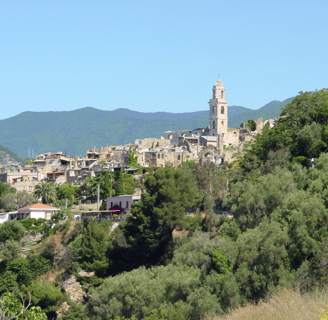 Bussana Vecchia from a distance.