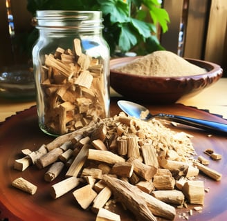 a jar of burdock root