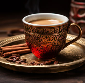 Indian coffee brewed