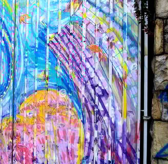 détail d'une peinture représentant Sao paulo si elle était sous les eaux