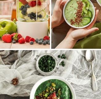 Healthy green smoothie
