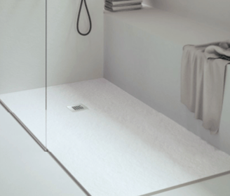 Solid Surface Composite Stone Shower Base Zero Clearance by Shower Pans LLC Nature Series