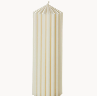 a long white candle