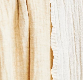 White cotton throw