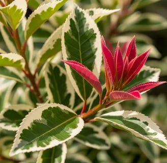 Tonos brillantes de photinia Louise en Boadilla