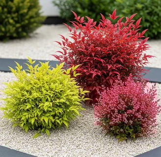 Colorido durante todo el año con las variedades de Nandina doméstica