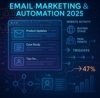 Segmented email marketing dashboard with behavior-triggered sequences.