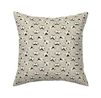 fabric for cat toys with cats, mustaches and paws small scale