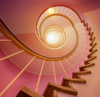 escalier coloré