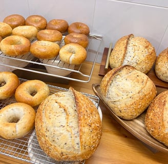 sourdough bread baking at home