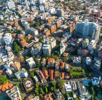 Imagem de uma área urbana que é utilizada para avaliação de lotes urbanos.