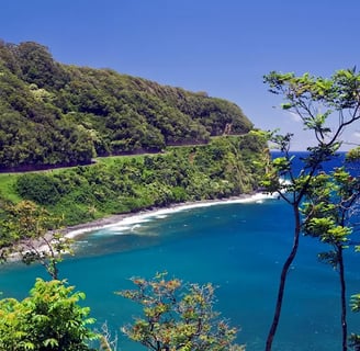 Maui Hawaii tropical highway