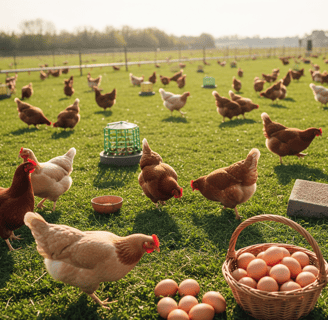 sustainable egg from sustainable farm