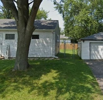 Independent ranch home with 3 beds, 1 bath, 2 car garage, private backyard ,having central heating