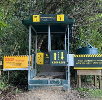 cleaning stations for shoes at regional parks