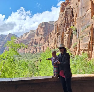 View from under the Weeping rock