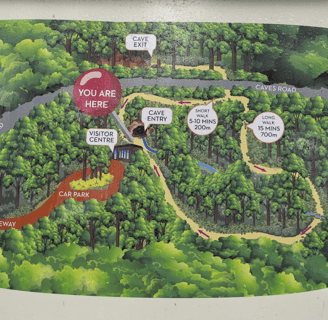 Map overview of Mammoth Cave