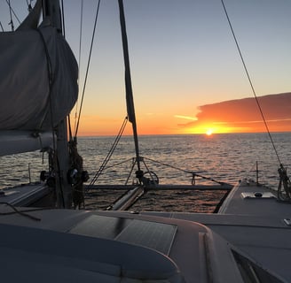 Sunset on our first day