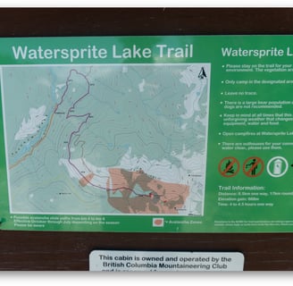 Watersprite Lake Trail sign