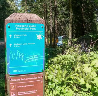 Provincial park signage