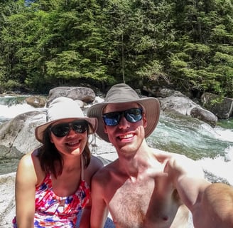 Swimming at Widgeon Falls