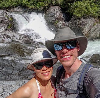 Arriving at Widgeon Falls
