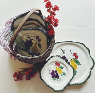 Fruit Pattern Vintage Dinnerware
